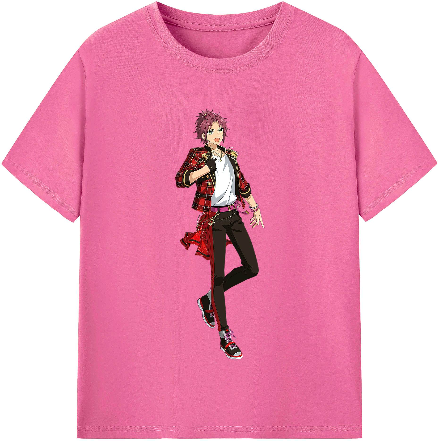 （画像用） あんさんぶるスターズ! Ensemble Stars レディースカジュアルプリントTシャツ（綿100％）